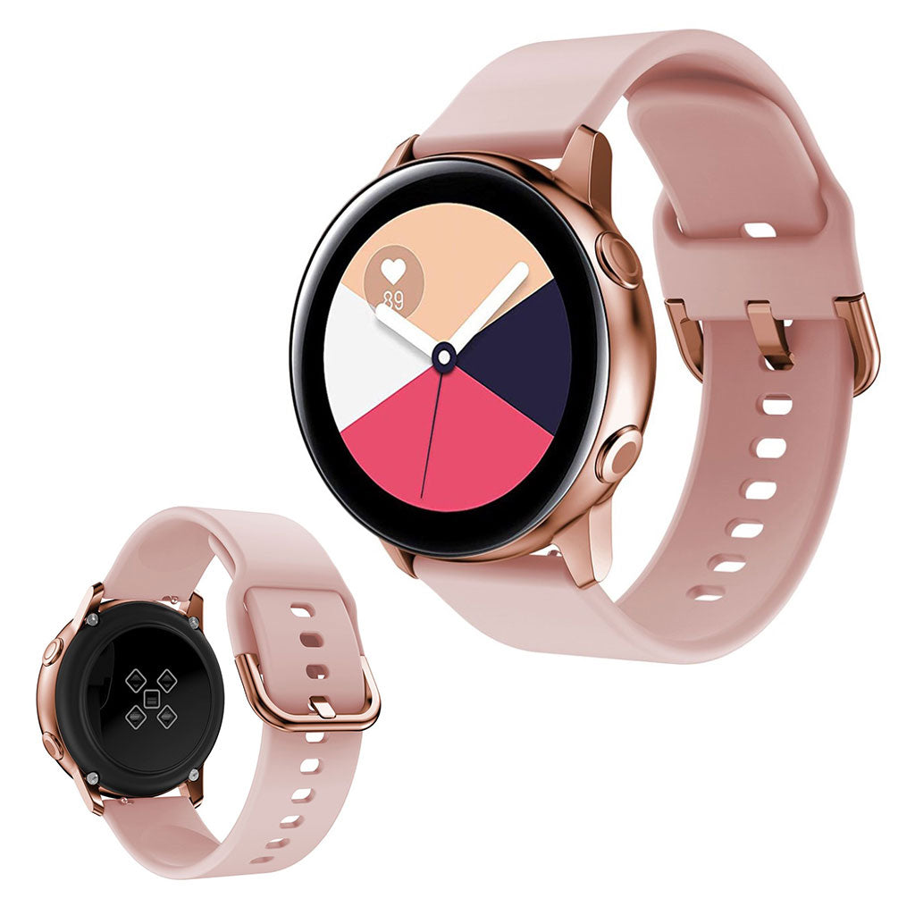 Vildt fed Amazfit GTS / Huawei Watch GT 2 42mm Silikone Rem - Pink#serie_8