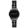 Correa de reloj de punto de cuero sobre acero para reloj Samsung, Huawei y Amazfit 