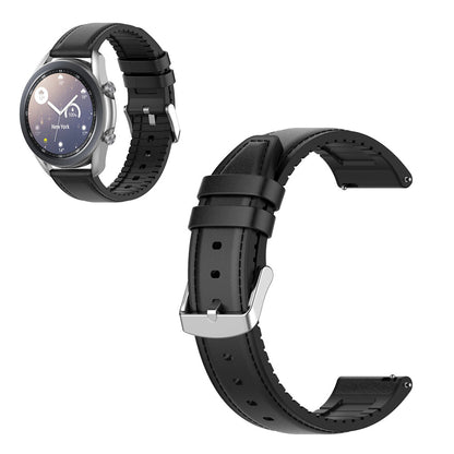 Universal genuine leather watch band - Black#serie_1