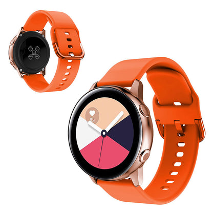 22mm Universal simple silicone watch band - Orange#serie_6