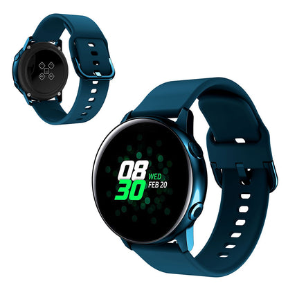 22mm Universal simple silicone watch band - Dark Green#serie_9
