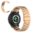 Correa de reloj universal elegante de acero inoxidable de tres cuentas de 22 mm 