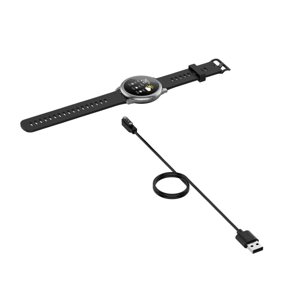 60cm Universal Smartwatch  Magnetisk  USB Opladningskabel - Sort#serie_106