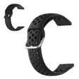 Correa de reloj de silicona universal estilo agujero de aire de 22 mm 