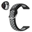 22 mm Correa de reloj universal con hebilla metálica de silicona de doble color 