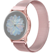 20mm Universal JLT milanese stainless steel watch strap - Pink#serie_2