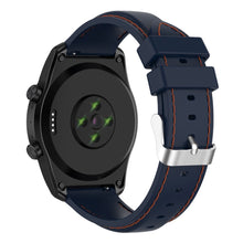 22mm Universal simple color knitted silicone watch strap - Blue#serie_1
