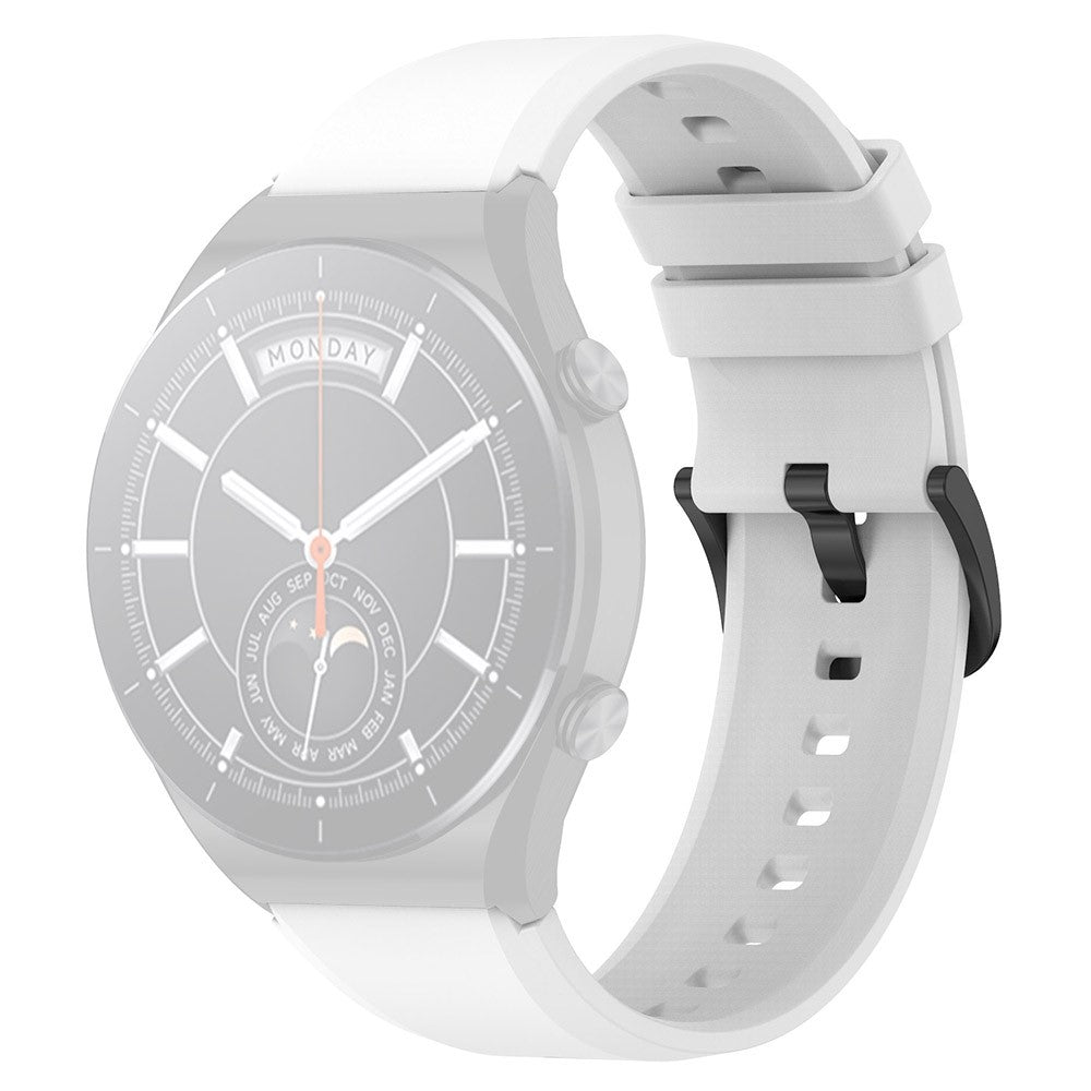 22mm Universal simple silicone watch strap - White#serie_2