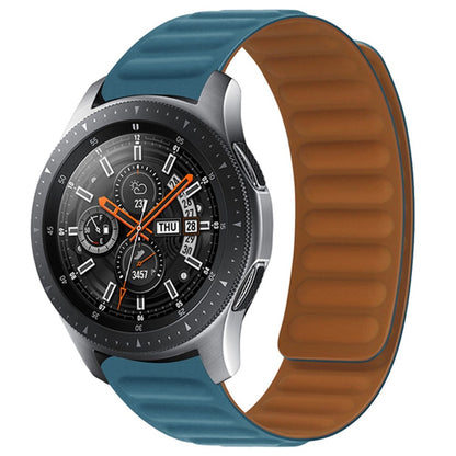 22mm Universal silicone magnetic lock watch strap - Ocean Blue#serie_7