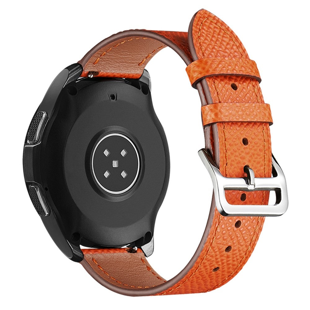 22mm Universal genuine leather watch strap - Orange#serie_2