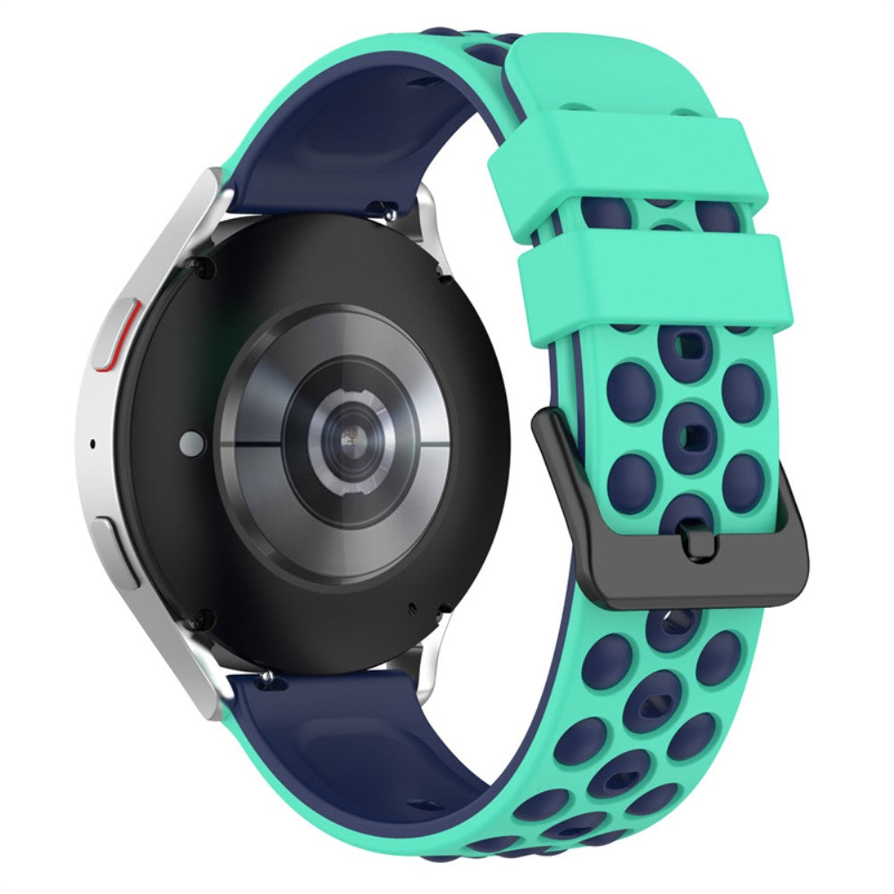 22mm Universal silicone watch strap - Green / Midnight Blue#serie_9