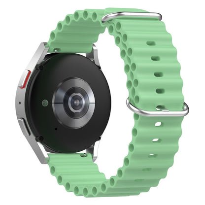 22mm Universal silicone watch strap - Light Green#serie_4