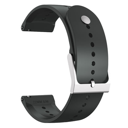 22mm Universal silicone watch strap - Dark Grey#serie_4