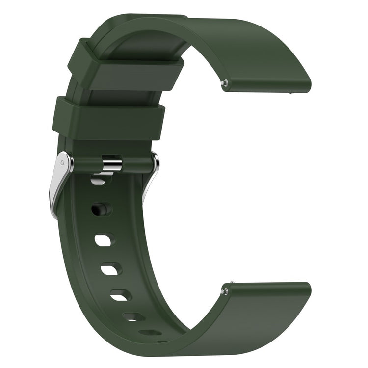 Meget Slidstærk Silikone Universal Rem passer til Smartwatch - Grøn#serie_8