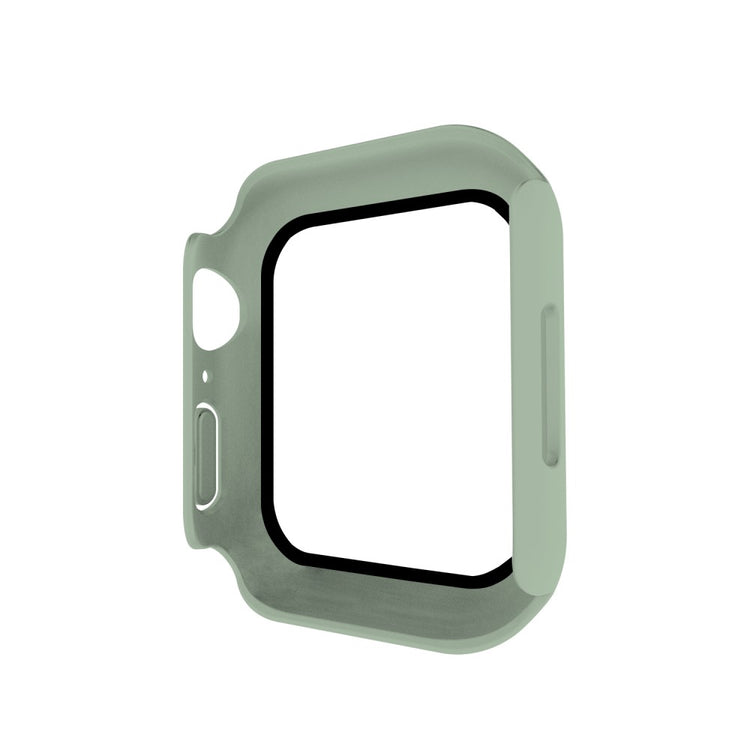 Mega Fint Apple Watch Series 7 41mm Cover med Skærmbeskytter i Plastik og Hærdet Glas - Grøn#serie_4