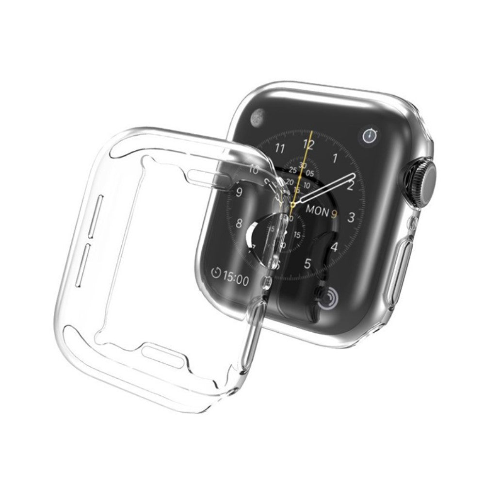 Super Fed Apple Watch Series 7 41mm Cover med Skærmbeskytter i Silikone - Hvid#serie_9