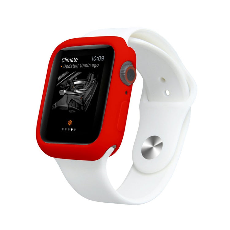 Apple Watch Series 7 41mm  Silikone Bumper  - Rød#serie_5