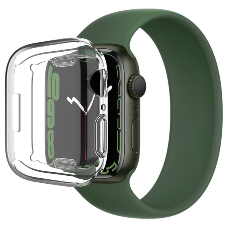 Gennemsigtig Apple Watch Series 7 41mm Silikone Cover#serie_143