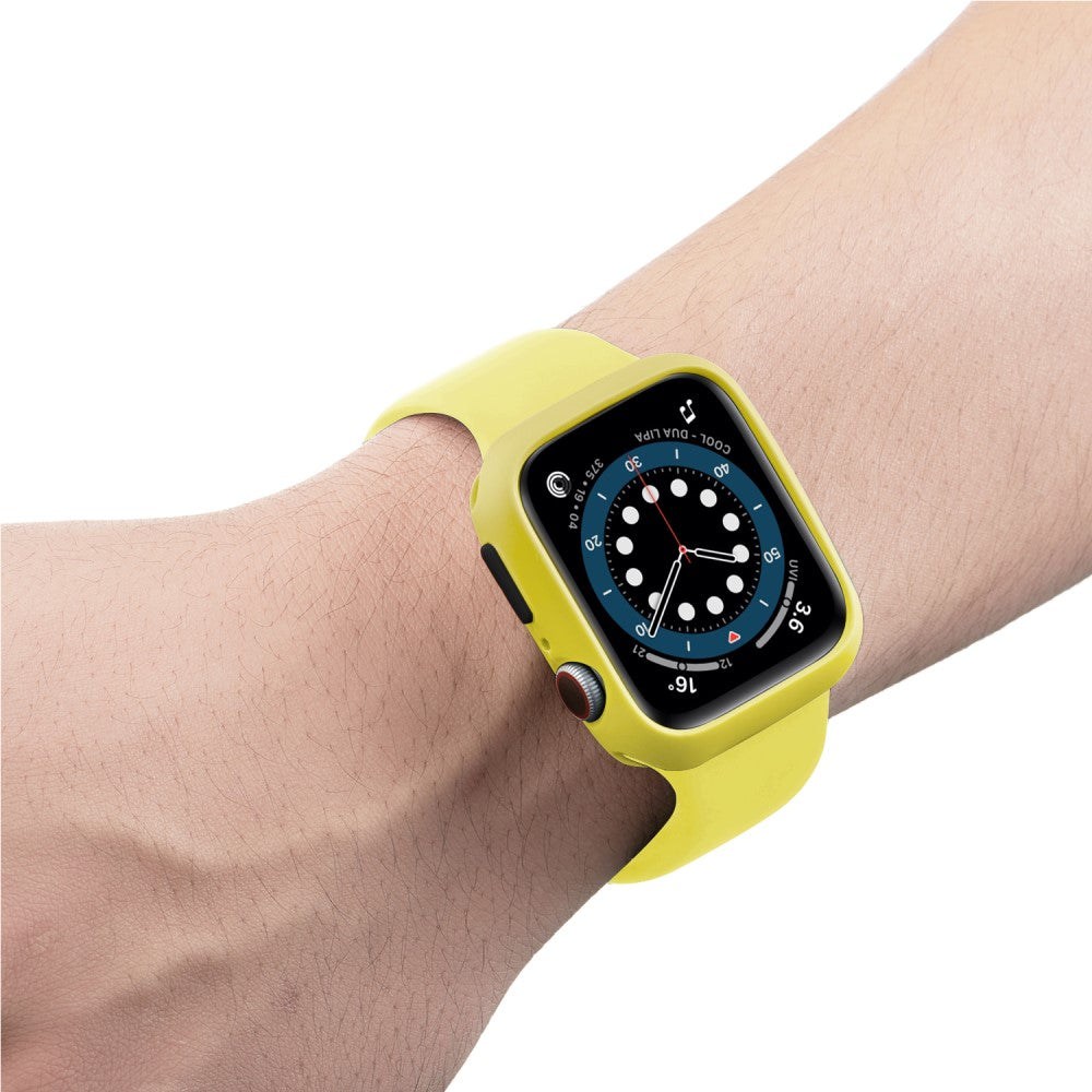 Apple Watch Series 7 41mm  Silikone Bumper  - Gul#serie_12