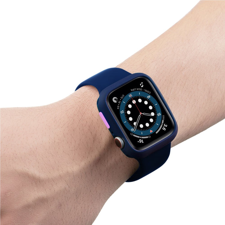 Apple Watch Series 7 41mm  Silikone Bumper  - Blå#serie_19