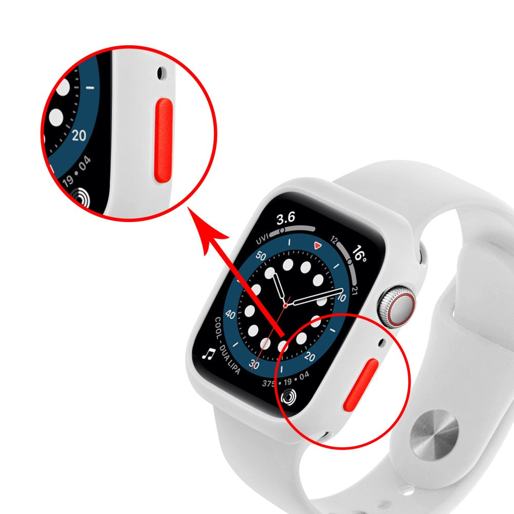 Apple Watch Series 7 41mm  Silikone Bumper  - Hvid#serie_5