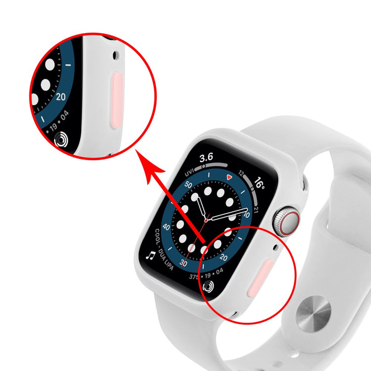 Apple Watch Series 7 41mm  Silikone Bumper  - Hvid#serie_6