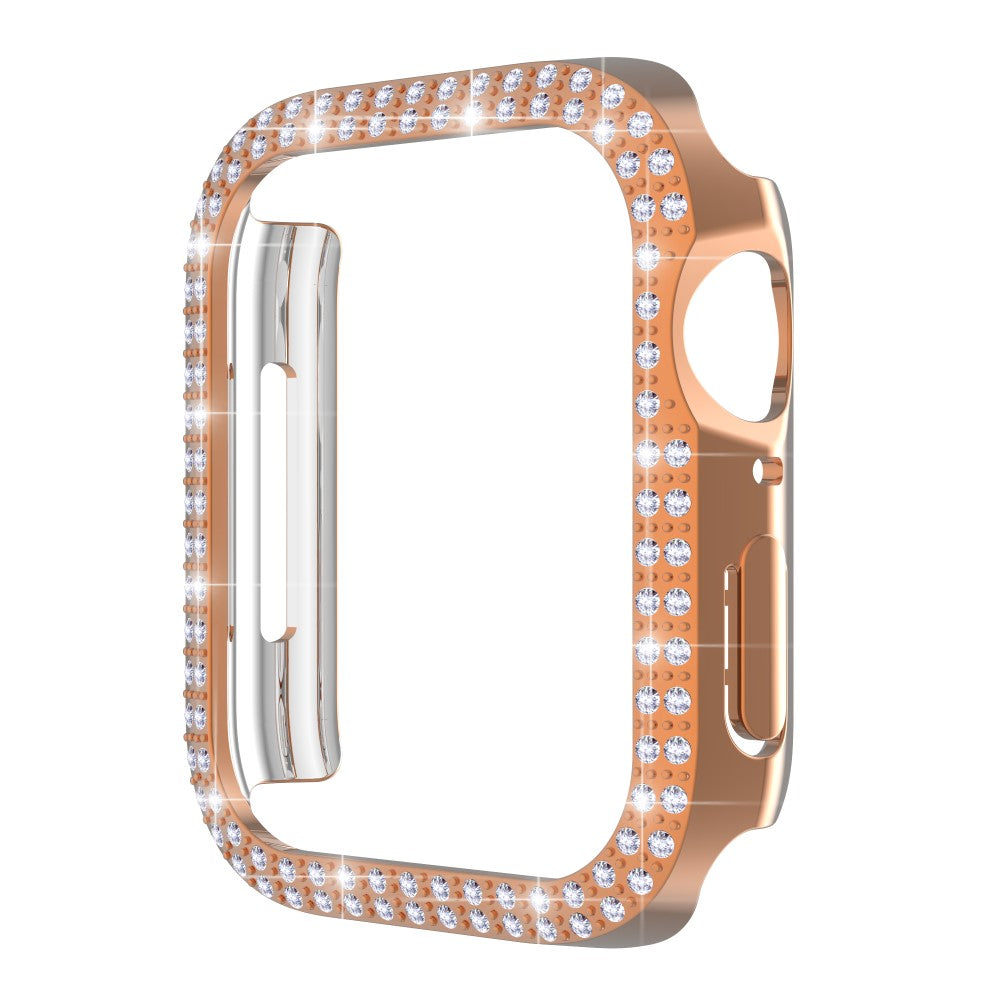 Apple Watch Series 7 41mm  Plastik og Rhinsten Bumper  - Pink#serie_4