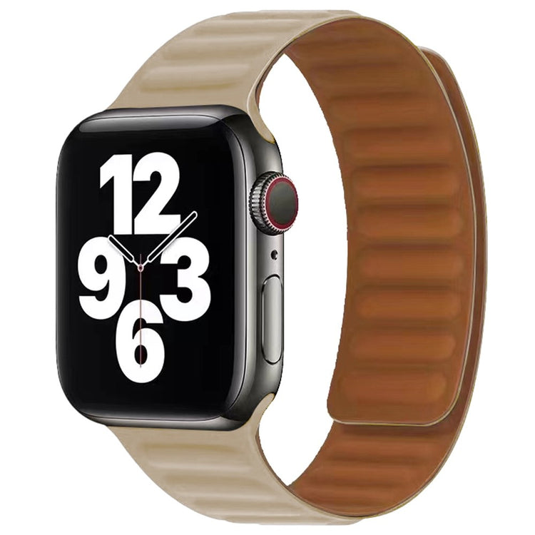 Stilren Apple Watch Series 7 41mm Silikone Rem - Brun#serie_13