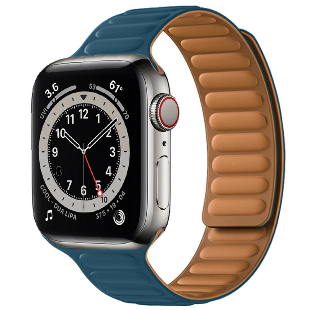 Stilren Apple Watch Series 7 41mm Silikone Rem - Blå#serie_19