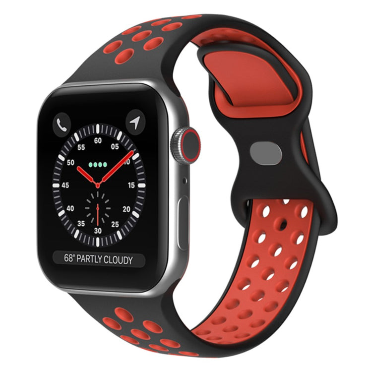 Elegant Apple Watch Series 7 41mm Silikone Urrem - Sort#serie_8