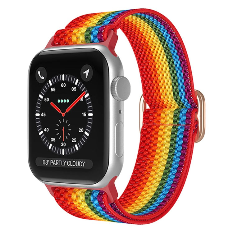 Mega fint Apple Watch Series 7 41mm Stof Urrem - Flerfarvet#serie_12