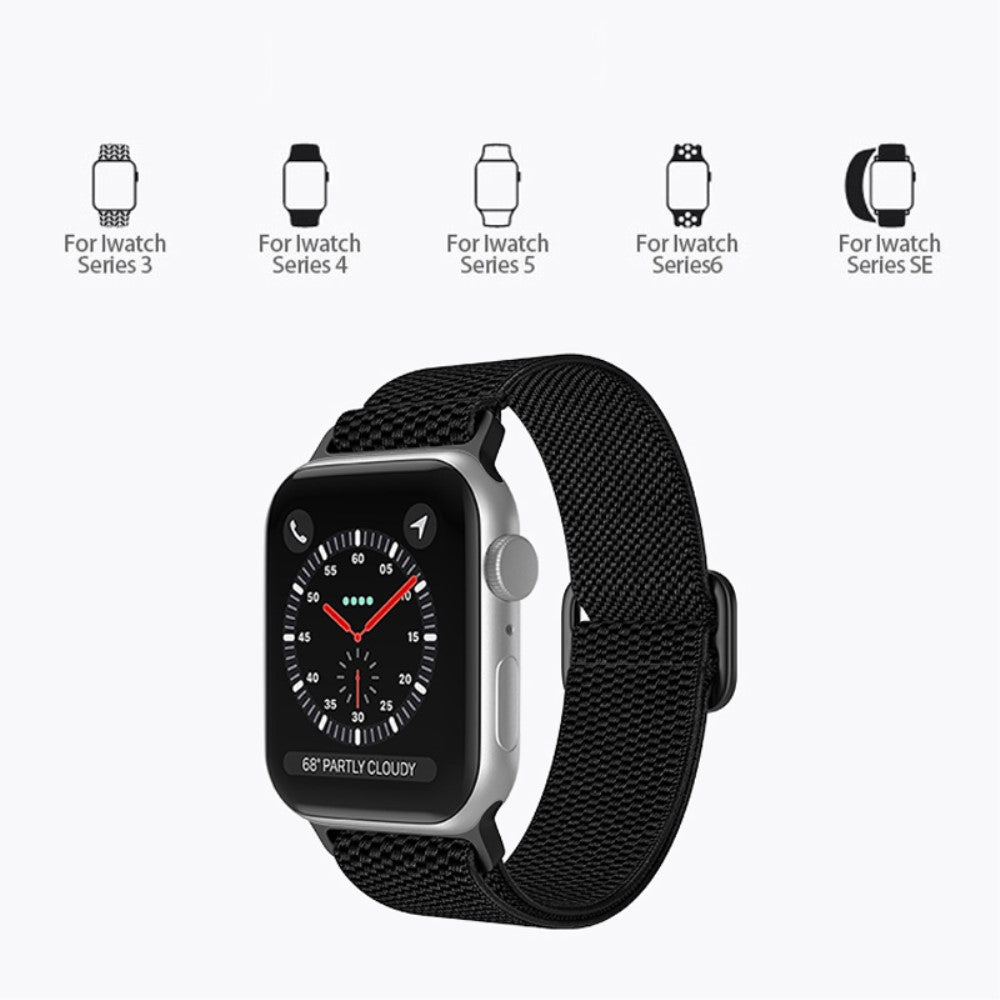 Mega fint Apple Watch Series 7 41mm Stof Urrem - Blå#serie_9