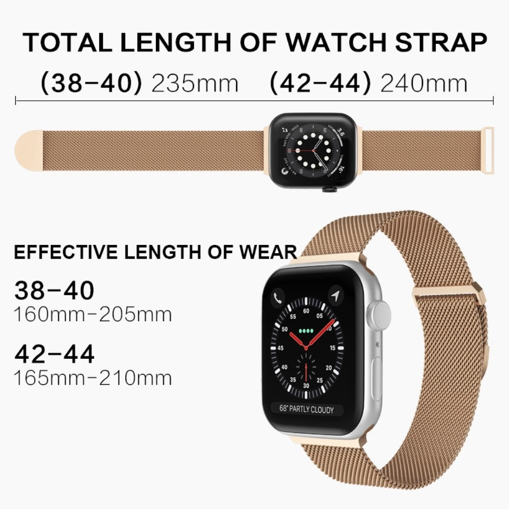 Rigtigt smuk Apple Watch Series 7 41mm Metal Urrem - Flerfarvet#serie_7