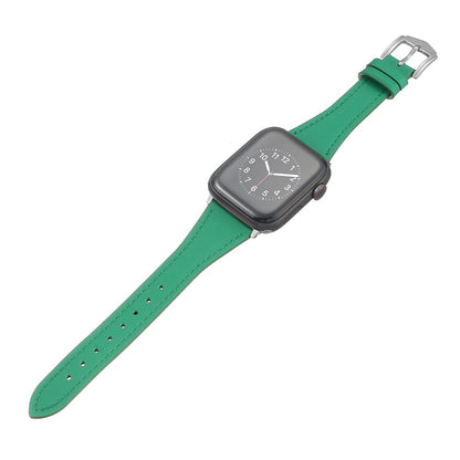 Flot Universal Apple Ægte læder Urrem - Grøn#serie_3