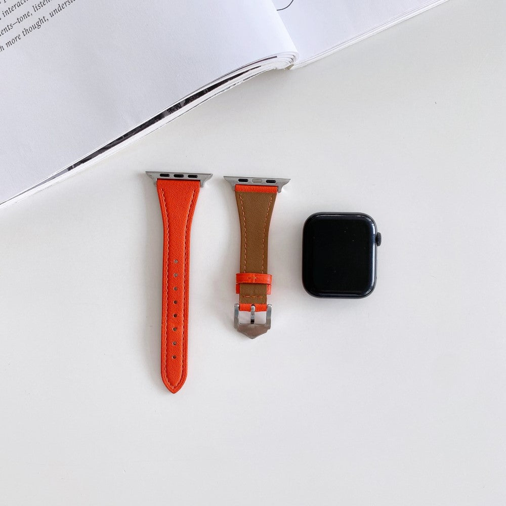 Flot Universal Apple Ægte læder Urrem - Pink#serie_6