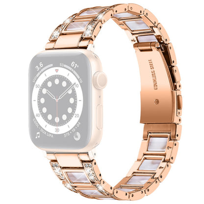 Skøn Universal Apple Metal og  Rhinsten Urrem - Pink#serie_11