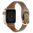 Apple Watch Series 8 (41 mm) Correa de reloj de cuero auténtico en forma de T 