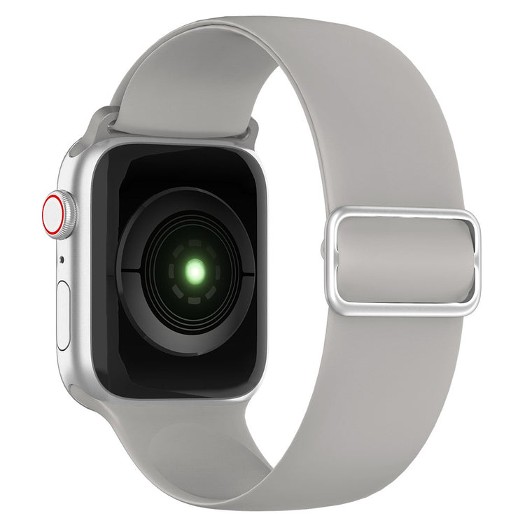 Vildt holdbart Apple Watch Series 7 45mm Silikone Rem - Sølv#serie_10