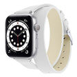 Apple Watch (45 mm) correa de reloj de cuero auténtico de doble vuelta 