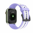 Correa de reloj de silicona con empalme de color para Apple Watch (45 mm) 