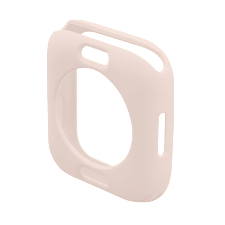 Super Godt Apple Watch Series 7 45mm Cover med Skærmbeskytter i Silikone - Pink#serie_4