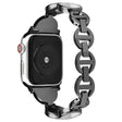 Magnífica Apple Watch Series 7 45mm Metal Y Estrás Correa Reloj