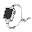 Muy A La Moda Apple Watch Series 7 45mm Metal Y Estrás Correa Reloj