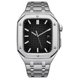 A La Moda Apple Watch Series 7 45mm Metal Correa Reloj