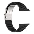 Apple Watch (45 mm) correa de reloj de silicona a rayas con cierre desplegable 