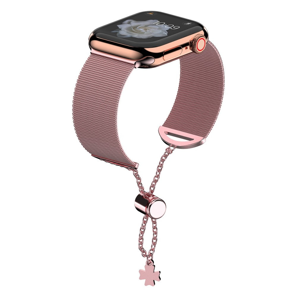 Super elegant Apple Watch Series 7 45mm Metal Rem - Pink#serie_3