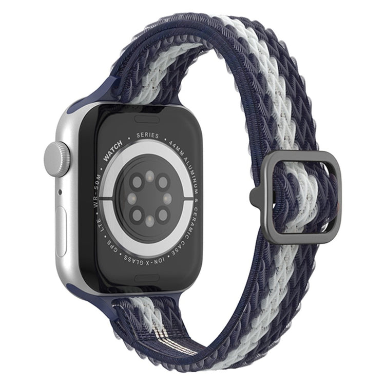 Mega smuk Apple Watch Series 7 45mm Nylon Rem - Blå#serie_8
