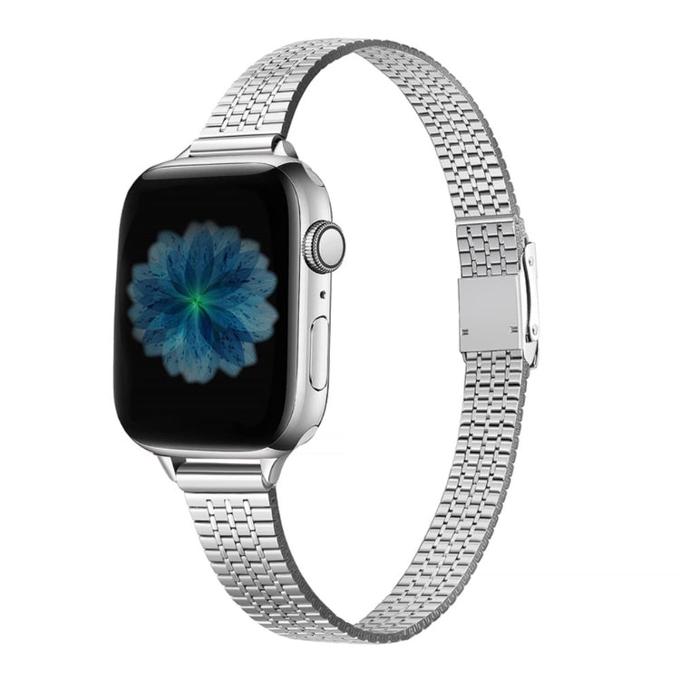 Super flot Apple Watch Series 7 45mm Metal Rem - Sølv#serie_271