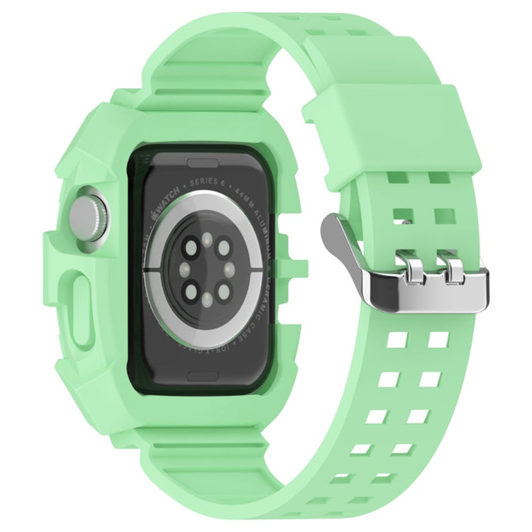 Super nydelig Apple Watch Series 7 45mm Silikone Urrem - Grøn#serie_5