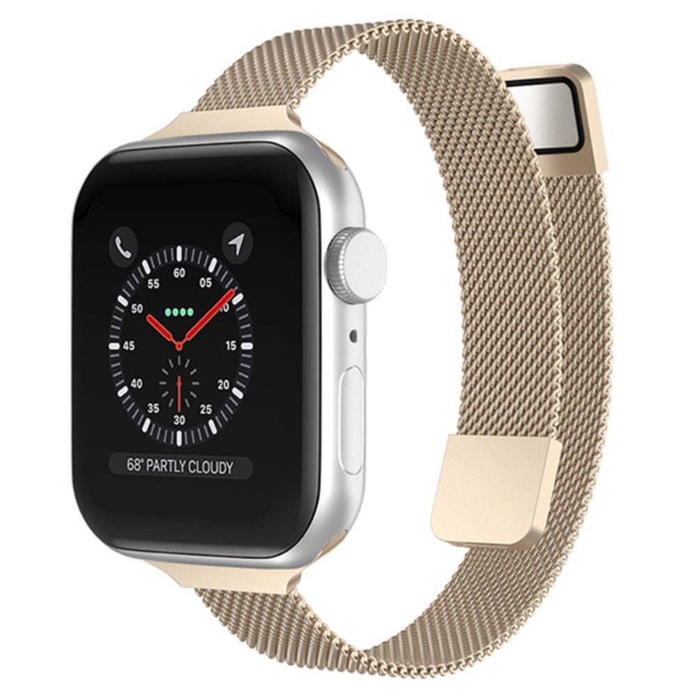 Helt vildt smuk Apple Watch Series 7 45mm Metal Urrem - Guld#serie_8